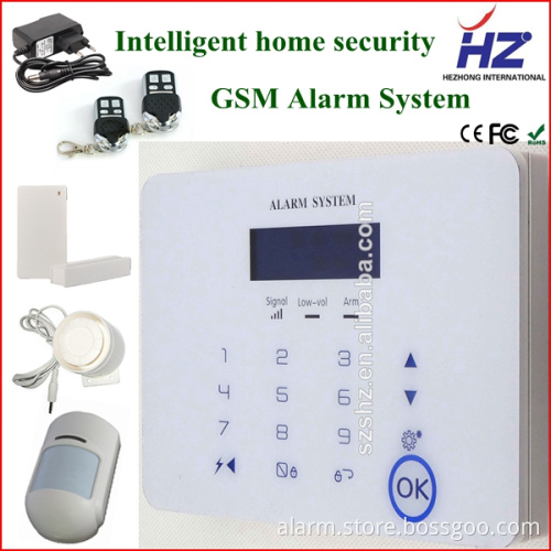phone audible APP and SMS alarming wireless GSM PSTN security home alarm system